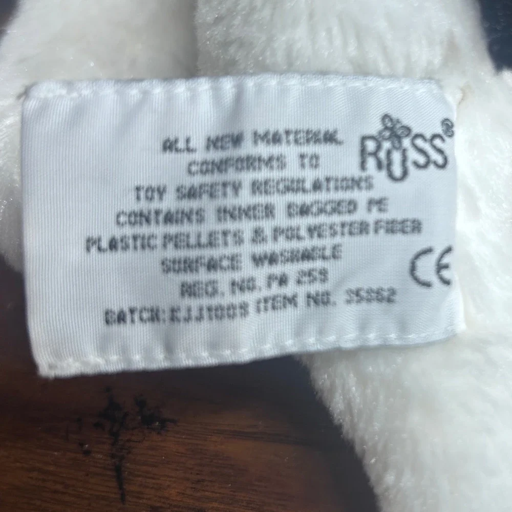 Russ Berrie‎ Yomiko Classics rare tuxedo Cat Plush 12 in Black White vintage Y2K